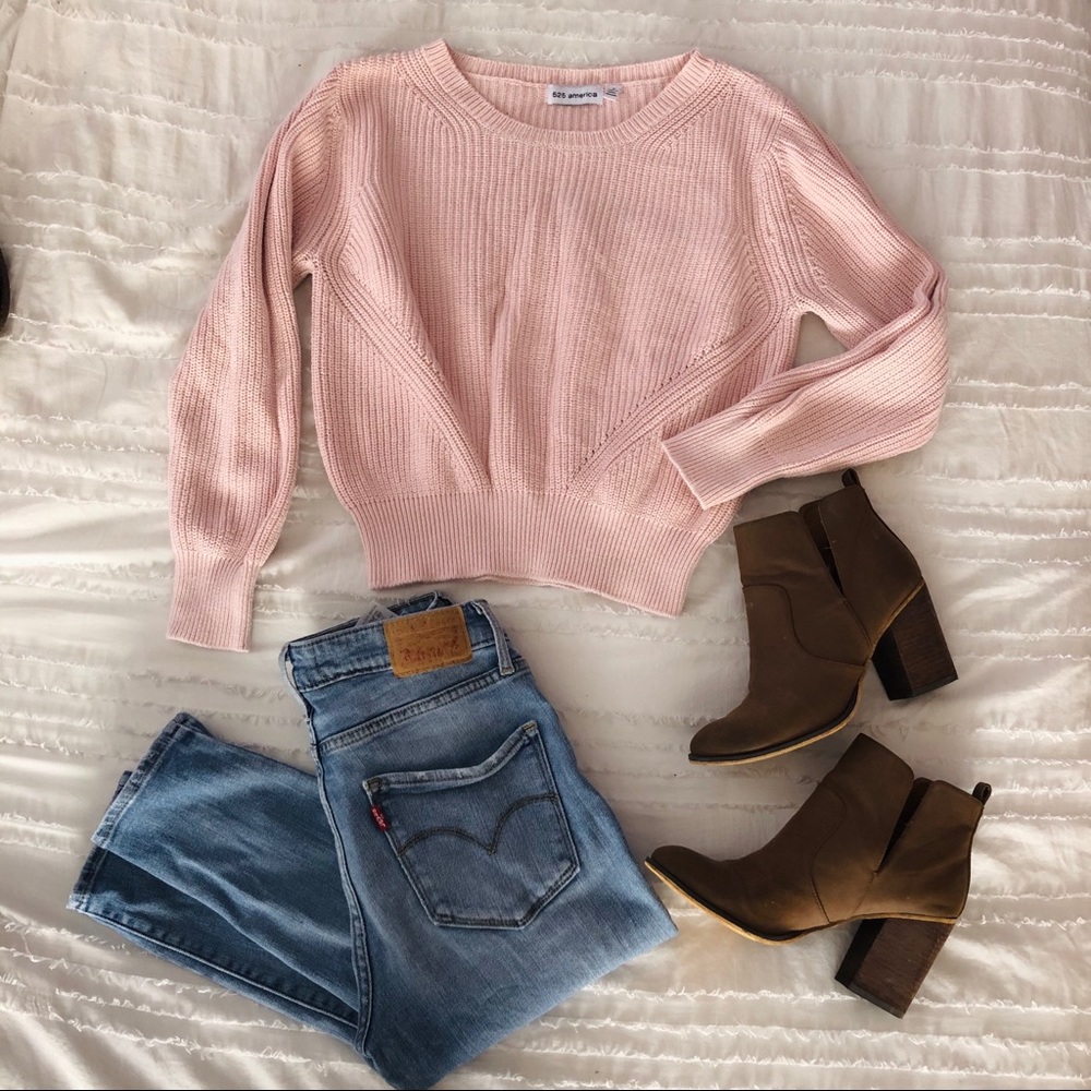 525 America Baby Pink Sweater